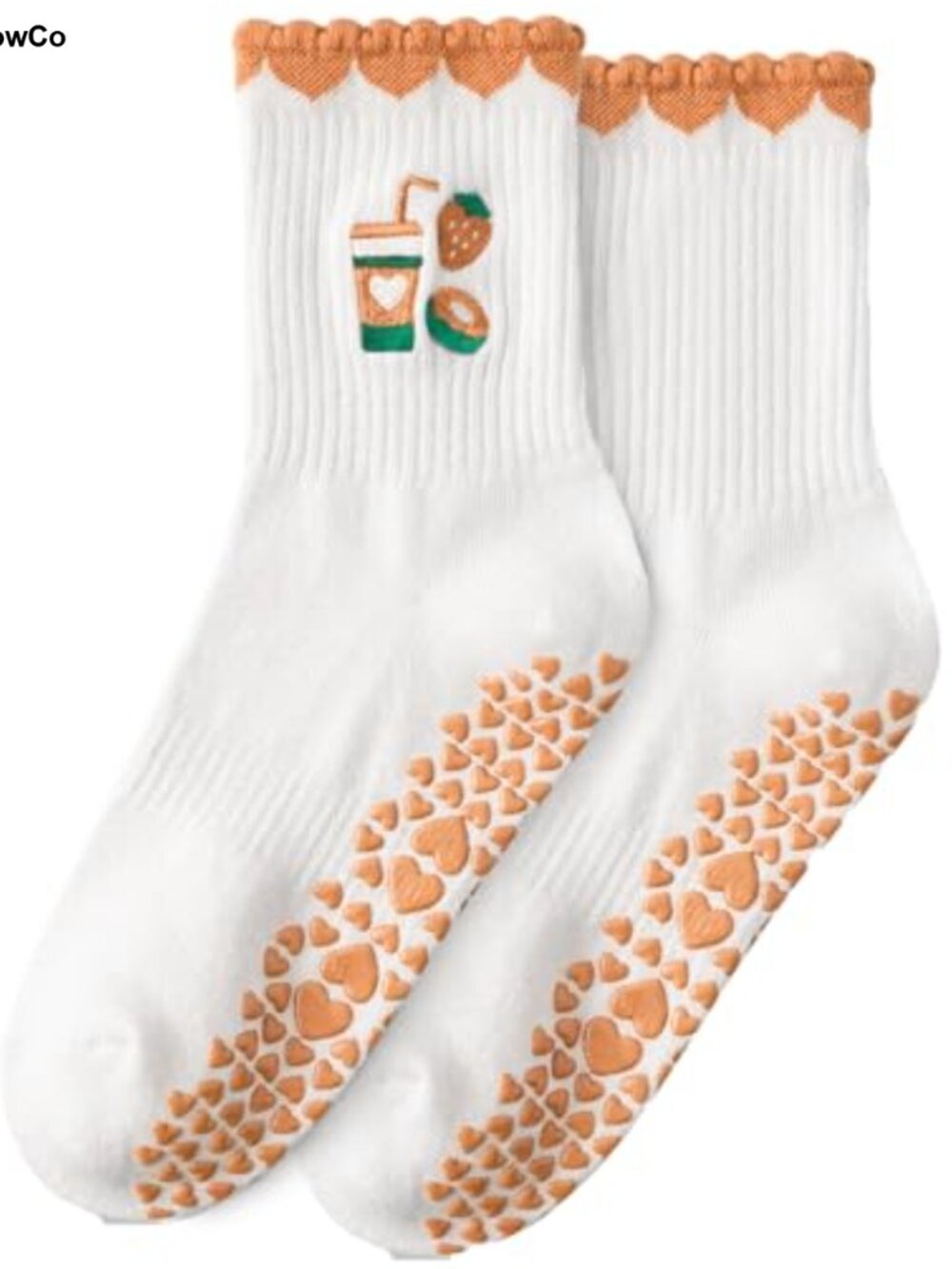 Women's Non-Slip Grip Socks for Pilates Yoga Dance Barre Workout Cotton Stretch